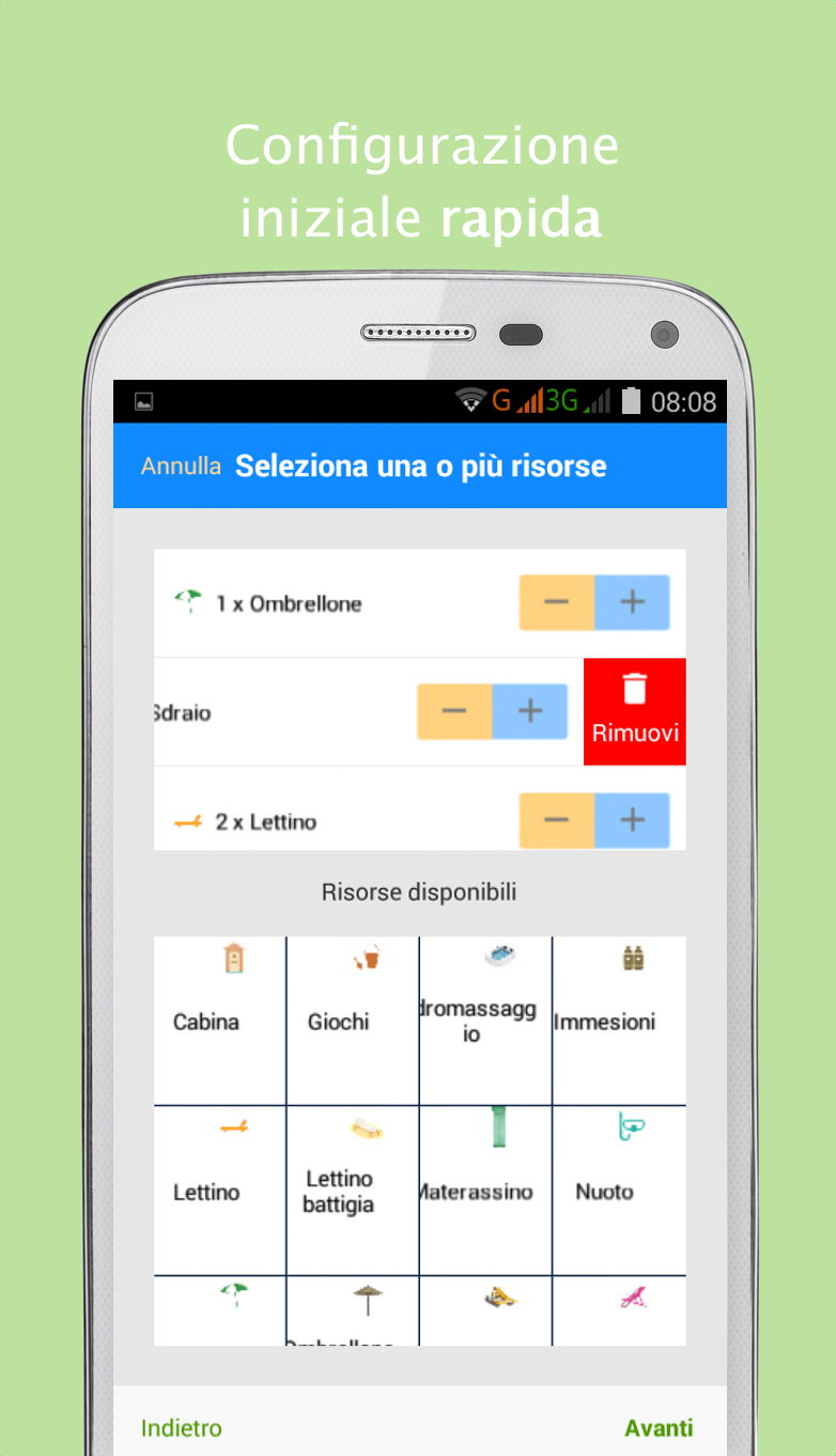 Configurazione pacchetti